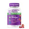 SmartyPants Toddler Organic Multi & Omegas Multivitamin Gummies with Omega 3 ALA, Vitamins D3, C, B12, B6, A, K, Zinc, Biotin, Clean Label, Mixed Berry and Cherry Flavors, 60 Gummies (30 Day Supply) view 1