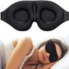 3D Contoured Memory Foam Sleep Mask Zero Pressure, Light-Blocking Eye Mask with Adjustable Strap for Travel, Side Sleepers & Naps view 3