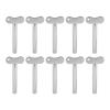 10PCS Metal Toothpaste Squeezer Tube Roller for Hair Dye Paint Cosmetics Travel Home School view 1