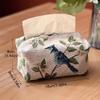 Tissue Box Holder Tissue Box Living Room Table Storage Bag Jacquard Drawer Bag Home Desktop Drawer Bag Decorative Napkin Holder view 2