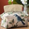 Tissue Box Holder Tissue Box Living Room Table Storage Bag Jacquard Drawer Bag Home Desktop Drawer Bag Decorative Napkin Holder view 3