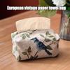 Tissue Box Holder Tissue Box Living Room Table Storage Bag Jacquard Drawer Bag Home Desktop Drawer Bag Decorative Napkin Holder view 4