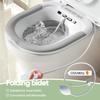 Electric Sitz Bath for Toilet,Sitz BathPortable and Collapsible Sitz Bath Tub for Hemorrhoids & Postpartum Care, Wide Seat for Home Use(Grey) view 2