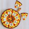 Mini Easter Basket Stuffers Motivational Gifts Handmade Crochet Pizza Gift for Cheer Up Birthday Mental Health Safe Care Stress Relief Office Gift for Women Coworker Friends Easter Egg Decor view 3