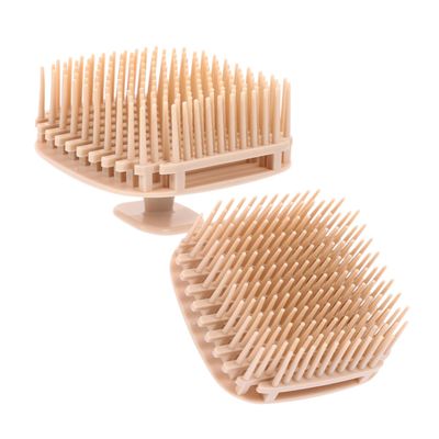 Healvian 2pcs Scalp Massage Brush for Deep Cleansing and Dandruff Removal Handheld Hair Washing Tool for Hair Types Design for Home and Travel Use