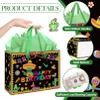 EIGHTSTATES Large Mexican Birthday Gift Bag Mexican Fiesta Birthday Gift Bag with Greeting Card & Tissue Paper Taco Cactus Themed Bday Decorations Supplies for Boys Girls Kids view 4