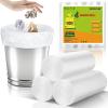 1.6 Gallon Trash Bags Unscented - Small Clear White 105 Count Strong Thick Garbage Bag Bulk Plastic Bags Waste Basket Liners for Bathroom Kitchen Small Trash Can Inwaysin view 1