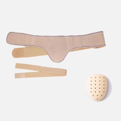 WNGJZZYC Hernia Belt for Single Inguinal, Adjustable Hernia Support Belt, for Men, Women, Pain Relief, with Removable Compression, Fit Discreet Under Clothing(Beige)