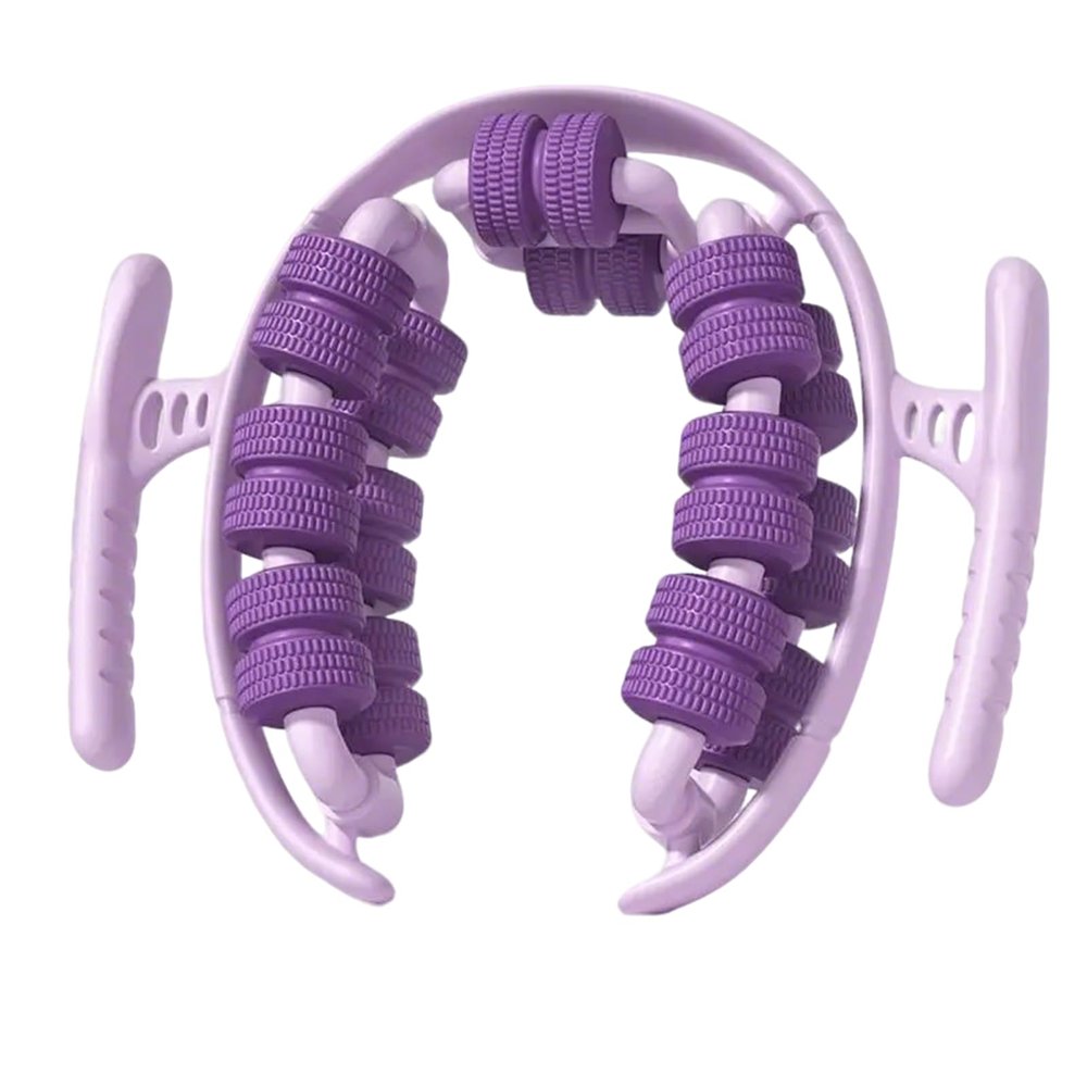 360 Wrap Around Leg Fascia Ring Massager, Deep Tissue Muscle Recovery Roller for Legs, Manual Cellulite Massager for Soreness & Swelling Relief, Compact & Easy to Store, Durable Material (purple)