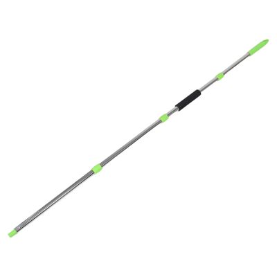 Mobestech 4pcs Universal Extendable Stainless Steel Mop Handle Telescopic Cleaning Pole Compatible with American Threading for Home and Office Use
