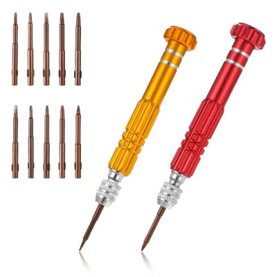 2PCS 5-in-1 Glasses Screws Repair Kit Precision Glasses Screwdriver Set, Multifunctional Small Eyeglasses Repair Tool Kit Portable for Repairing Sunglasses, Watches, Electronic Products, Toys