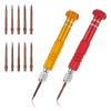 2PCS 5-in-1 Glasses Screws Repair Kit Precision Glasses Screwdriver Set, Multifunctional Small Eyeglasses Repair Tool Kit Portable for Repairing Sunglasses, Watches, Electronic Products, Toys view 1