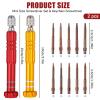2PCS 5-in-1 Glasses Screws Repair Kit Precision Glasses Screwdriver Set, Multifunctional Small Eyeglasses Repair Tool Kit Portable for Repairing Sunglasses, Watches, Electronic Products, Toys view 2