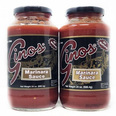 2 Pack of Tomato Sauce Gino's since 1966 (24oz, Marinara Sauce)