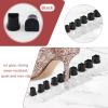 10 Pairs Heel Protectors for Grass, Non-Slip Heel Caps for High Heels, Anti-Noise Heel Covers for Grass Repairing Shoes Wedding Gravel Wetlands Outdoor Events Replacement (XXS, XS, S, M, L) view 2