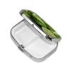 Lime Pill Box Round Pill Case for Pocket Purse 2 Compartment Medicine Pill Organizer Cute Portable Travel Pillbox Vitamin Cod Liver Oil Storage Box Unique Gift Organizer view 2