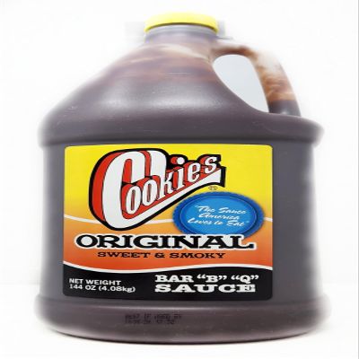 1 Gallon Size Container of Barbecue Sauce Cookies - The Sauces America Loves To Eat (144oz, Original Sweet and Smokey)