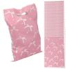 BOXOB 30pcs Pink Bow Goodie Bags, Cute Bow Plastic Gift Pouches Bow-Themed Party Favor Bags for Birthday Parties and Themed Events view 1