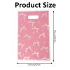 BOXOB 30pcs Pink Bow Goodie Bags, Cute Bow Plastic Gift Pouches Bow-Themed Party Favor Bags for Birthday Parties and Themed Events view 2