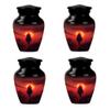 Cowboy Urn for AAshes for Women, Small Urns for Human Ashes Keepsake, Cremation Urns for Human Ashes Adult Man, Mini Urns for Ashes(Size - 3inch, 4 Pcs) view 1