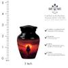 Cowboy Urn for AAshes for Women, Small Urns for Human Ashes Keepsake, Cremation Urns for Human Ashes Adult Man, Mini Urns for Ashes(Size - 3inch, 4 Pcs) view 2