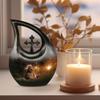 JAGLASH Native American Large Funeral urns for Ashes Adult Women - Memorial urn for Ashes Adult Male - Decorative Burial Remains 10 inch view 3