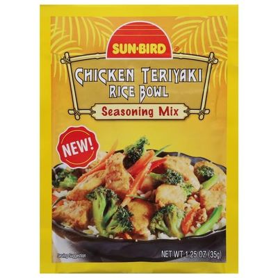 Sun-Bird, Seasoning Mix, Chicken Teriyaki Rice Bowl, 1.25 Ounce