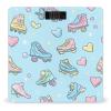 90s Skater Pattern Skating Scale for Body Weight Smart Accurate Digital Bathroom Scale with Easy Read LCD view 1