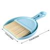 2025 New Hand Broom and Dustpan Set, Multi-Functional Home Mini Dustpan and Brush Set, Portable Plastic Dust Pan and Brush Set for Desk, Table, Home, Kitchen, Camping, Key Board (Green 2 Pcs) view 3