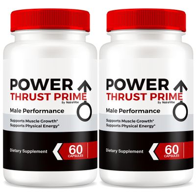 (2 Pack) Power Thrust Prime Pills for Men, Premium PowerThrustPrime Blend with All-Natural Ingredients to Support Performance, Lasting Energy and Stamina, Easy-To-Swallow Male Formula (120 Capsules)