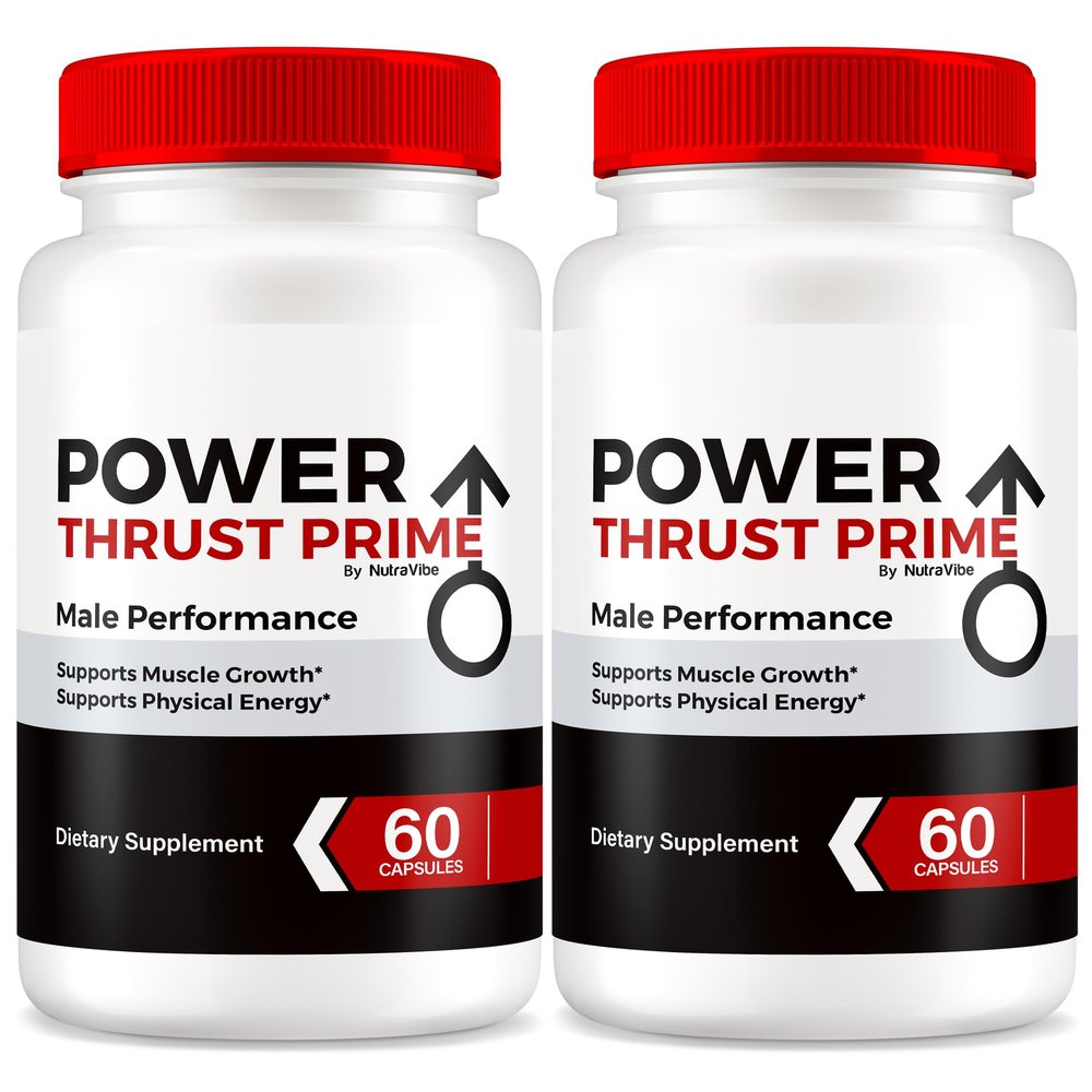 (2 Pack) Power Thrust Prime Pills for Men, Premium PowerThrustPrime Blend with All-Natural Ingredients to Support Performance, Lasting Energy and Stamina, Easy-To-Swallow Male Formula (120 Capsules)