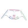 Ciieeo 3pcs Wiper Glass Scraper Easy to Clean Bathroom Window Shower Heat Cold Resistant Rosy view 1