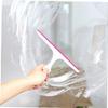 Ciieeo 3pcs Wiper Glass Scraper Easy to Clean Bathroom Window Shower Heat Cold Resistant Rosy view 2