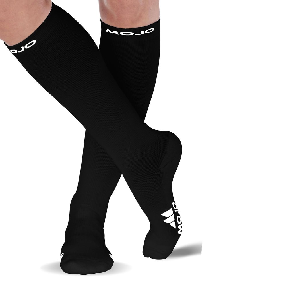 Mojo Compression Socks 15-20 mmHg for Men & Women, Helps Swelling, Fatigue, Varicose Veins & Circulation, 5X-Large