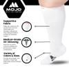 Mojo Compression Socks 15-20 mmHg for Men & Women, Helps Swelling, Fatigue, Varicose Veins & Circulation, 5X-Large view 3