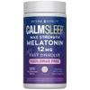 Natural Vitality Calm Sleep Melatonin 12mg Fast Dissolve Tablets | Max Strength Supplement | Nighttime Berry Flavor | 100% Drug Free | 120 Count view 1