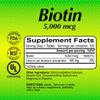ALFA VITAMINS Biotin 5000 mcg High Potency Vitamin B7 Supplement for Daily Use 100 Tablets 2 Pack view 4