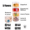 Hail M Cocktails Gin & Tonic Cocktail Infusion Kit DIY Botanical Mixer with Blueberry, Hibiscus, Citrus & Lavender No Sugar or Preservatives Craft Gin Cocktail Kit 5 Cocktail Teabags view 3