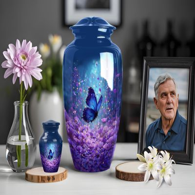 Butterfly urns for Human Ashes Adult Female Small, Large urns for Human Ashes