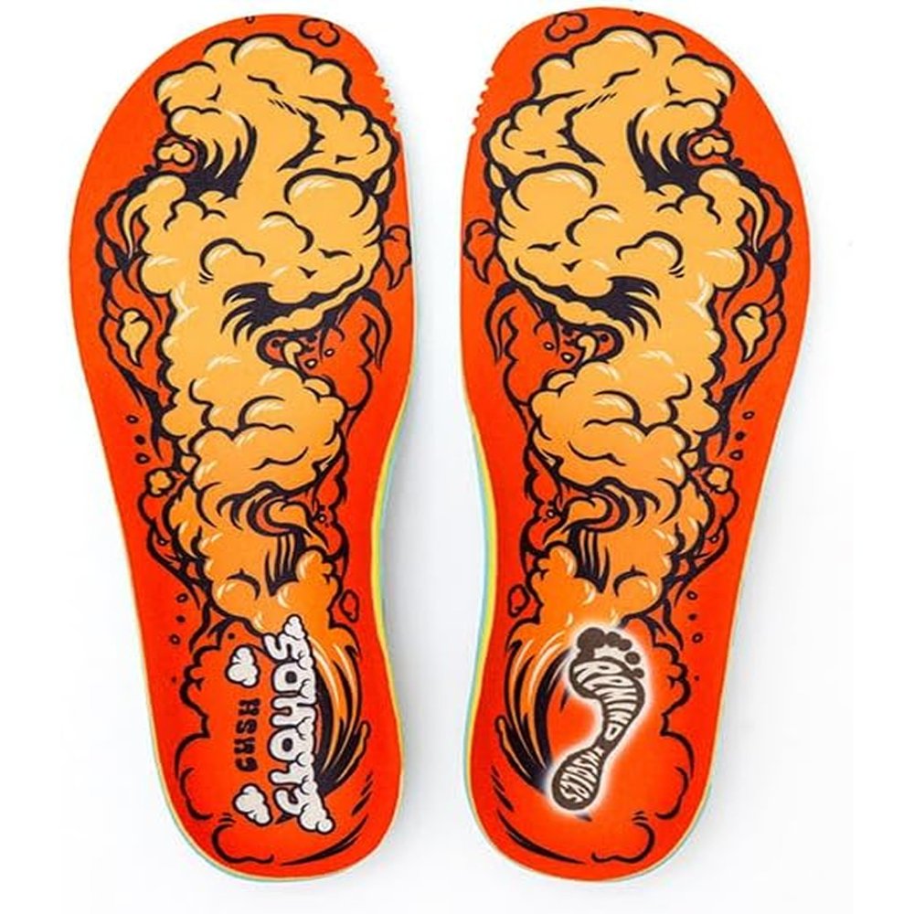 Remind Insoles Cush | Shoe Inserts for Mid-High Arch Support | Ski Boot, Snowboarding & Skateboarding | Walking & Running | Lightweight Comfort | Clouds | Mens Size 7-7.5