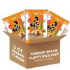 Rice Puff Snack Funwari Meijin Light & Melting Sweet Soybean Powder Kinako Flavored Rice Snack | 100% Japanese Rice & Hokkaido Soybean (3 pack, Sweet Soybean) | Product of Japan view 1