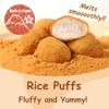 Rice Puff Snack Funwari Meijin Light & Melting Sweet Soybean Powder Kinako Flavored Rice Snack | 100% Japanese Rice & Hokkaido Soybean (3 pack, Sweet Soybean) | Product of Japan view 3