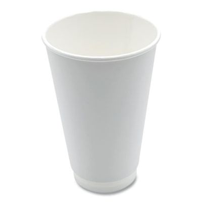 16 oz Double Walled Hot Cup White - 500 per Case