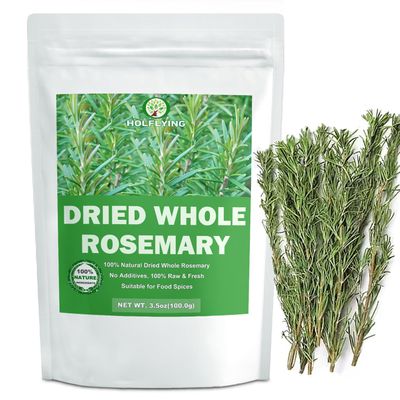 100% Natural Dried Whole Rosemary Sprigs, 3.5oz(100g), Rosemary Sprigs Spices, 60-80 Pcs Sprigs, Perfect for Cooking & Baking