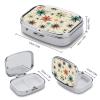 Pill Organizer, Portable Pill Box, Travel 7 Day Pillcase Atomic Stars Retro Pattern Medicine Organizer 2 Compartments Medicine Container for Vitamins, Medications, Fish Oil and Supplements view 2