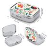 Pill Organizer, Portable Pill Box, Travel 7 Day Pillcase Cartoon Small Insect Medicine Organizer 2 Compartments Medicine Container for Vitamins, Medications, Fish Oil and Supplements view 2