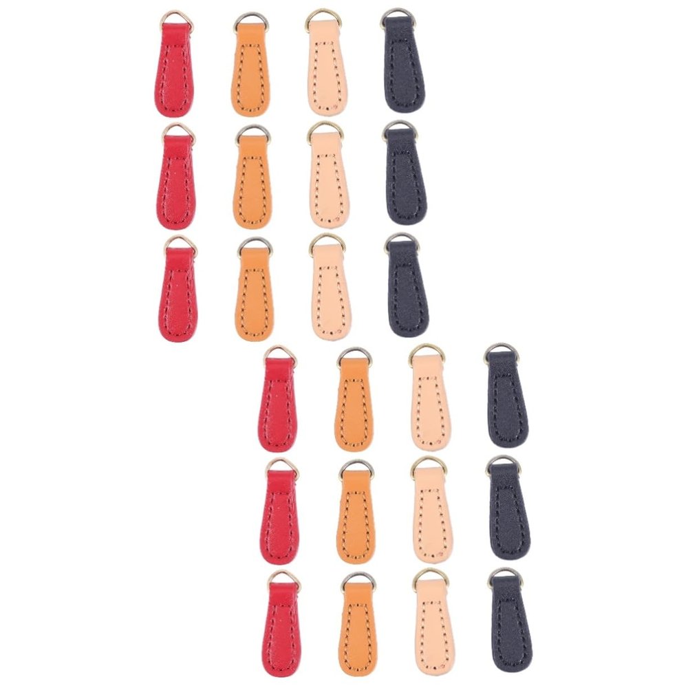 Uonlytech 24pcs Zipper Pulls Replacement for Bags Sliders for Clothing Backpacks and Luggage Repair Tools