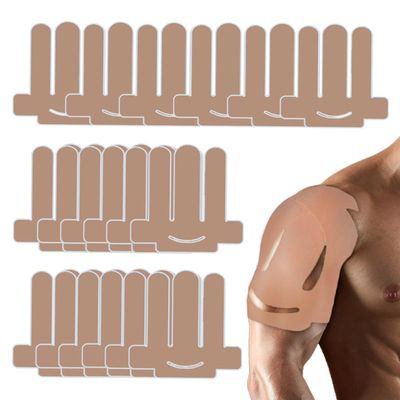 18 Pcs Kinesiology Tape for Shoulder Pain Relief Precut Sport Tape for Shoulder-Support & Stability, Hypoallergenic Latex-Free Athletic Tape for Shoulder, Waterproof & Breathable Muscle Tape(Beige)