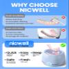 Dental Ultrasonic Retainer Cleaner Machine: Nicwell 200ML Dental Cleaning Pod for Denture, Mouth Guard, Night Guard, Braces, Tray, Aligner 45kHz Cleaner with Protection Design & Digital Timer view 4