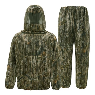 Tongcamo Mosquito Net Suit Camo Hunting Mesh Suit Bug Net Clothing with Hood for Outdoor Protection No-See-Ums Garden Camping